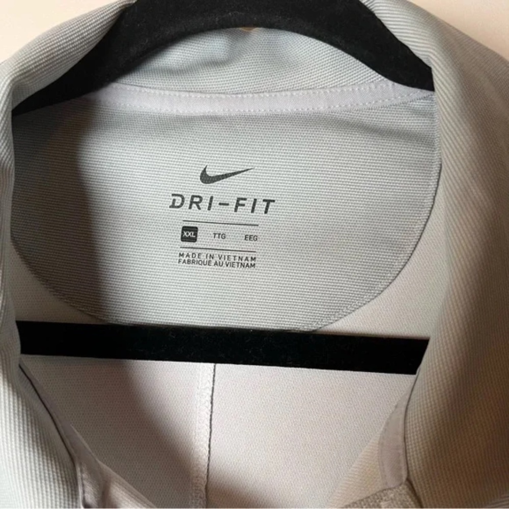 Nike Men's Light Gray Polo with Blue Duke University Logo XXL - Picture 3 of 9